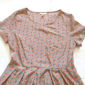 Monteau Mauve Orange Elephant Dress